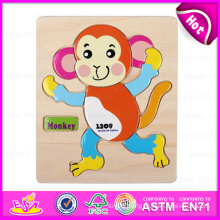 2015 Modern Wooden Iq Puzzle Game, Interesting Wooden Toy Puzzle Toy, Top Quality 3D Wooden Puzzle Animals W14c081